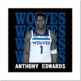 Minnesota Timberwolves Anthony Edwards Posters and Art